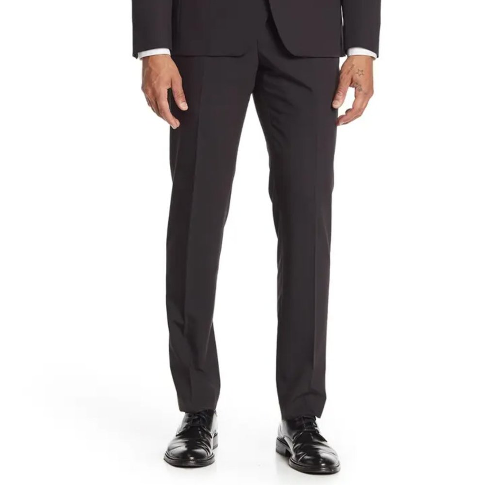 Savile Row Co. Black Brixton Dress Pants Size 38W